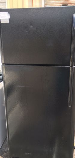 Black top and bottom refrigerator