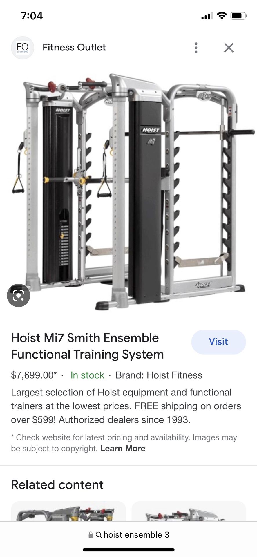 Hoist harder Mi7 Ensemble for