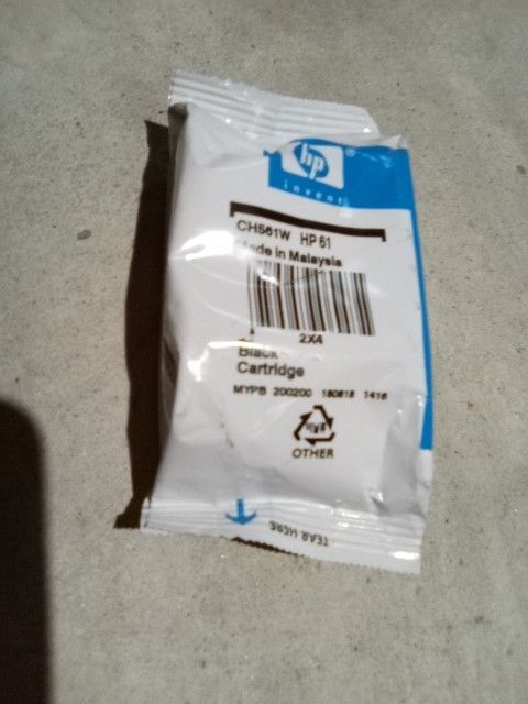 HP Black Ink Cartridge Hp61