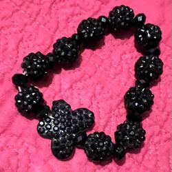 Black butterfly bracelet 