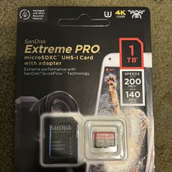 Sandisk Extreme Pro 1TB With Memory Card