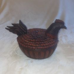 Asian Woven Bamboo Basket(Rooster)