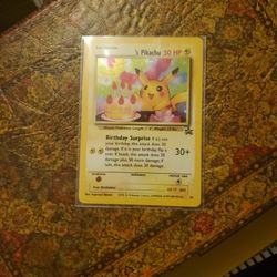 #24 Happy Birthday Pikachu PROMO Card