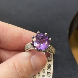 Purple Birthstone Ring