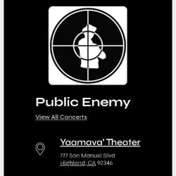 PUBLIC ENEMY TICKETS THIS SATURDAY GOOD SEATS