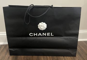 CHANEL Authentic XL Paper Gift/Shopping EMPTY Bag Black