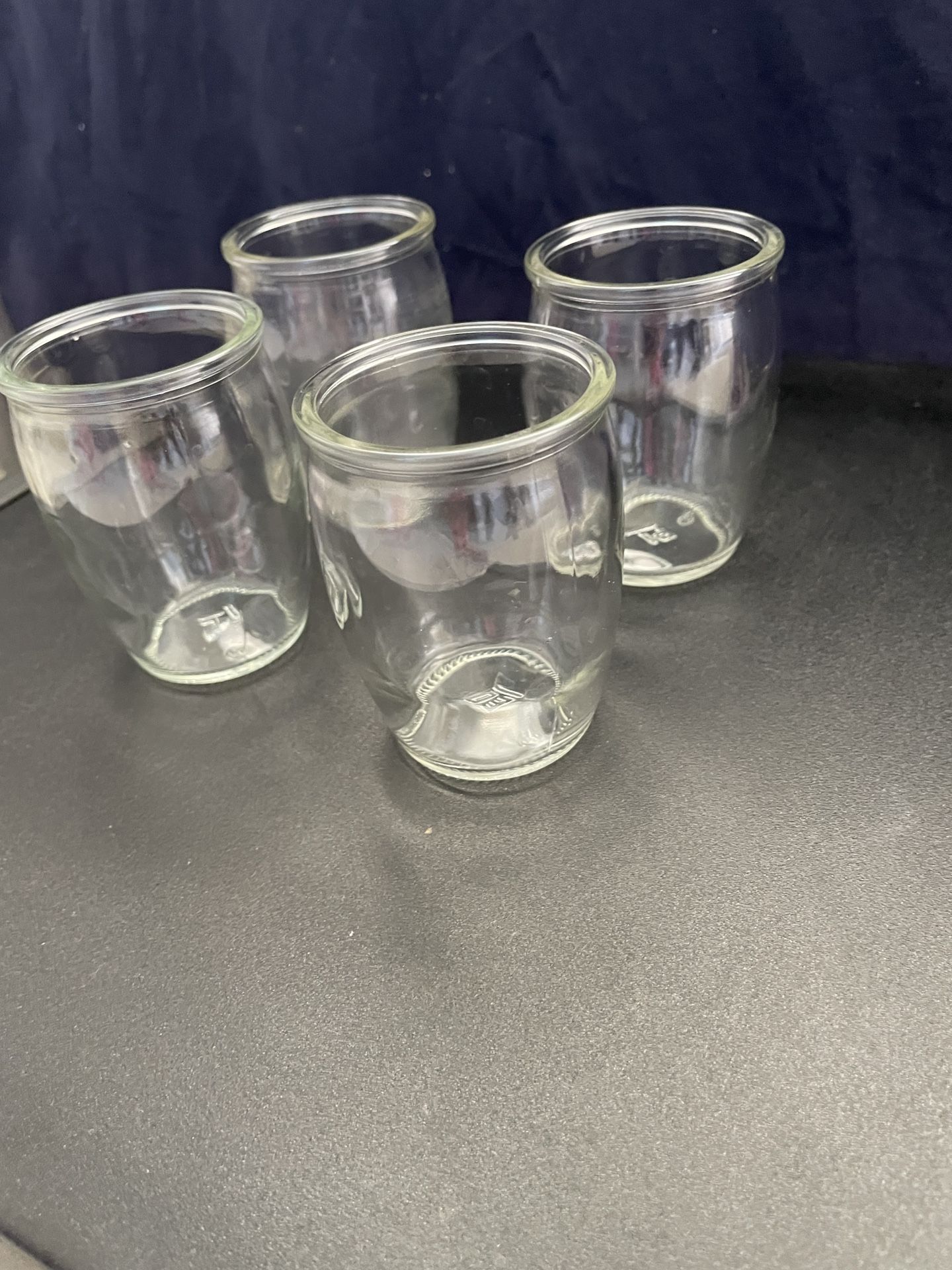 Cute Set Of 4 Small Glasses - Multipurpose - Shot, Juice, Water, Tea, Coffee, Beverages, Candle Holder