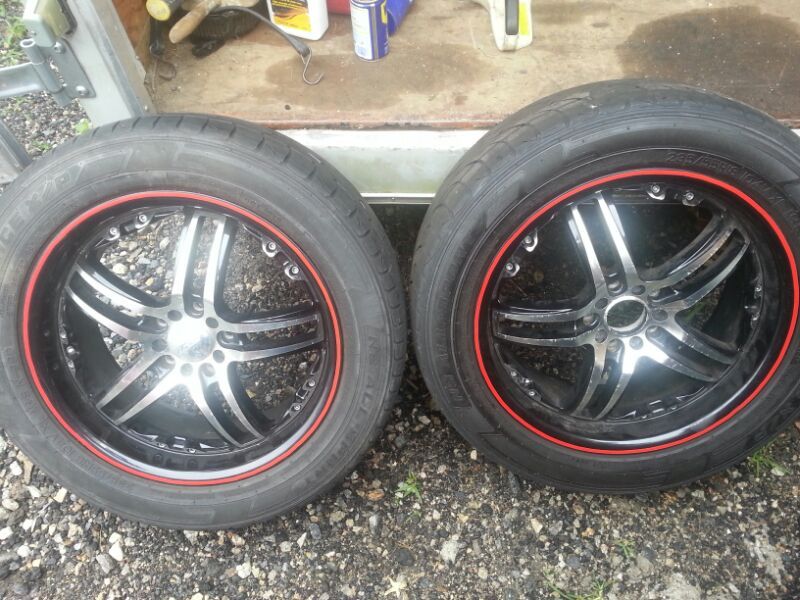 SET OF 4 TIRES WHIT RINS FIRESTONE 235 /75r18