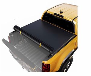 6.5FT Soft Roll-up Truck Bed Tonneau Cover for Ford Compatible with F-150 2015-2026, 6'7" (78.9") Bed | All Weather Waterproof Truck Bed Cover