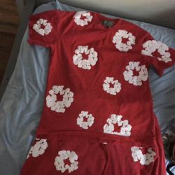 Denim Tears Outfit Red