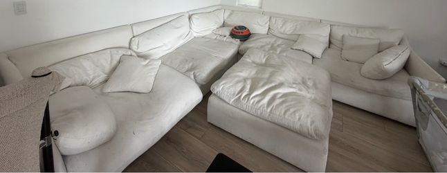 Large white sectional