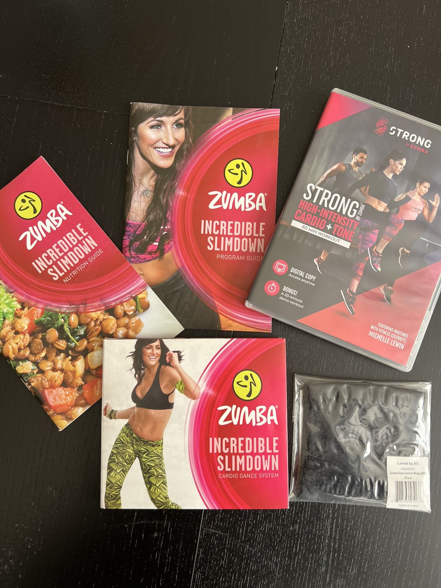 Zumba Incredible Slimdown, Global Burst & Strong HITCardio + Tone DVDs