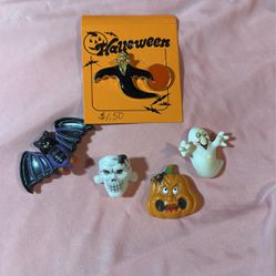 Halloween 5 Piece Set Of Pins
