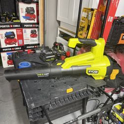 Ryobi 135 MPH 440 CFM 8 Amp Corded Electric Jet Fan Leaf Blower