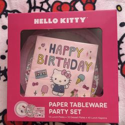 Hello Kitty Paper Tableware Party Set
