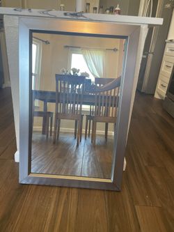 Beautiful Silver Framed Mirror