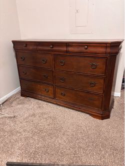 Dresser with mirror