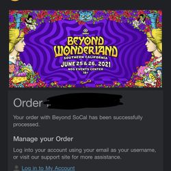 Two Beyond Wonderland 2-day GA+ Tickets Available 