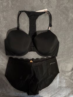 Victoria's Secret PINK Black Bra and Panty Set