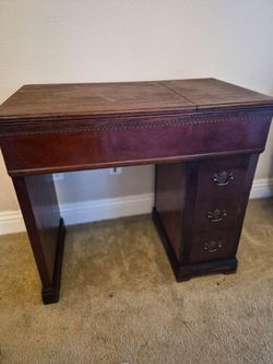Antique Mahogany Sewing Cabinet with Drawers