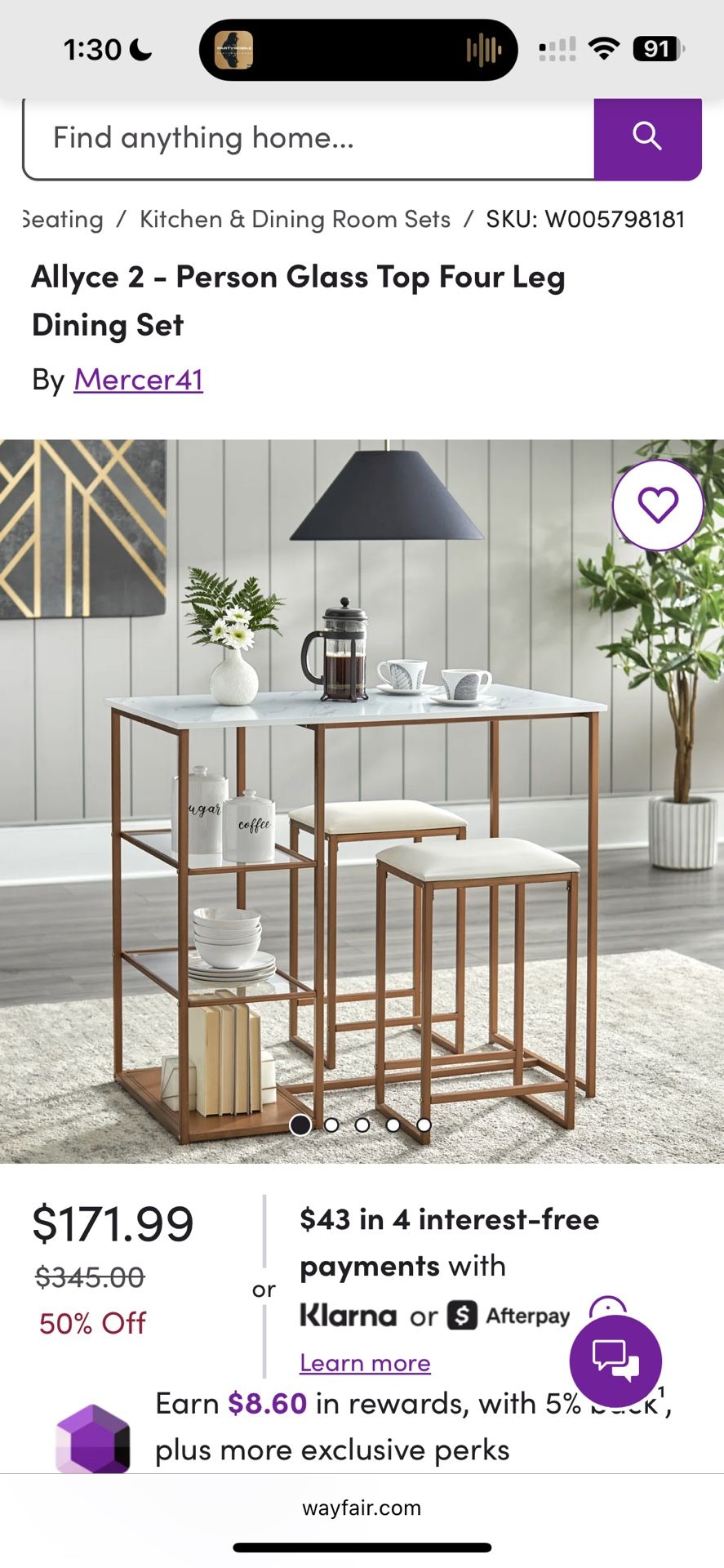 Bistro Dinning Set