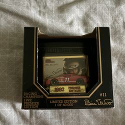 Racing Champions 1992 Premier Edition Bill Elliott #11 Ford Thunderbird 1:64 Car