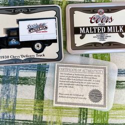 Vintage car collectible 1930 chevy coors delivery truck