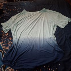 Blue short sleeved shirt