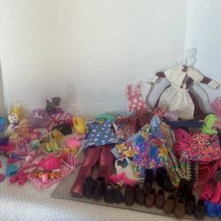 Barbie and Ken Clothing/ Shoes/ Pets/ Misc Accessories Group All Included 