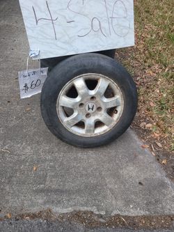 honda rims with tires 