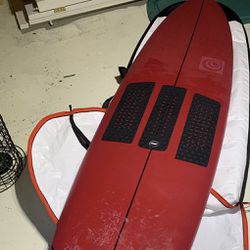 Rogue 8 Ft Surf Board With Bag And Leash