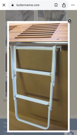 Undermount retractable sturdy boat ladder