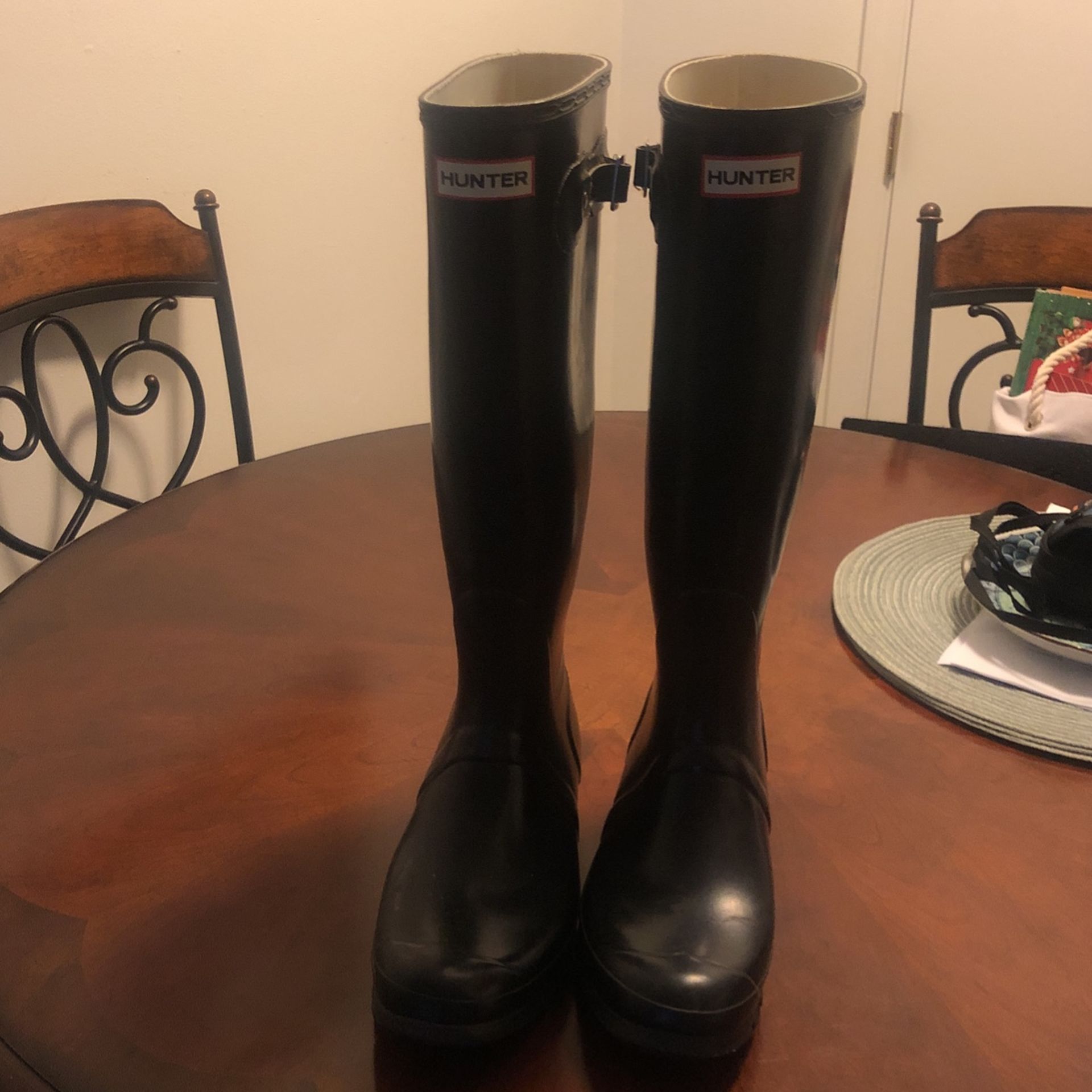 Hunter Rain Boots.   Size 10