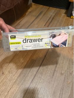 Smart Design Extra Large Expandable Adjustable Drawer