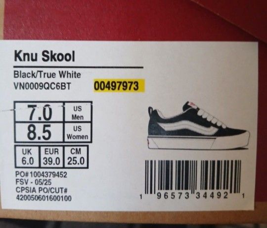 New...vans Knu Skool Shoes