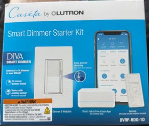 Lutron Caséta Diva Smart Dimmer Starter Kit DVRF-BDG-1D