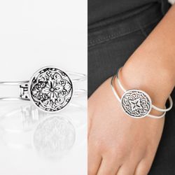 Mandala Majesty - Color Silver Bracelet