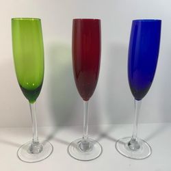 Vintage Champagne Flute Glasses