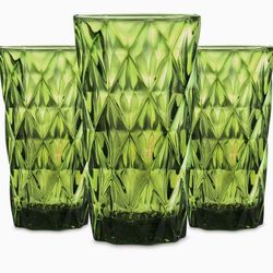 Chef’s Star Diamond Design Glass Cups