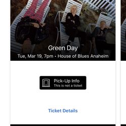 Green Day HoB Show