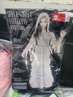 Girls Skele-Ghost Halloween Costume 4-6x