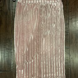 New Light Pink Stretchy Pencil Skirt