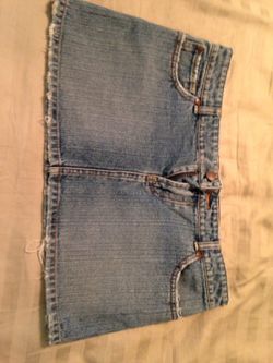 Jean mini skirt