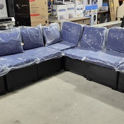 7 Piece Wicker Patio Sets New