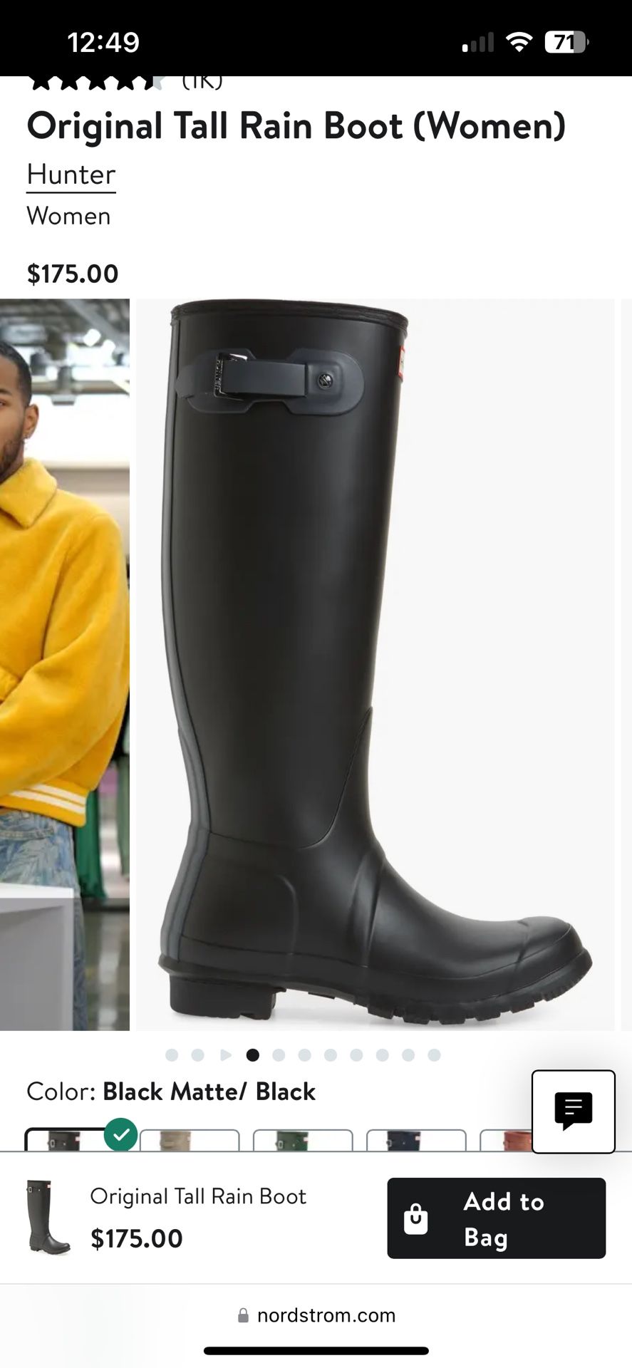 Original Tall Hunter Rain Boot And Sock Insert