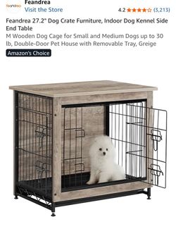 Indoor Dog Crate End Table