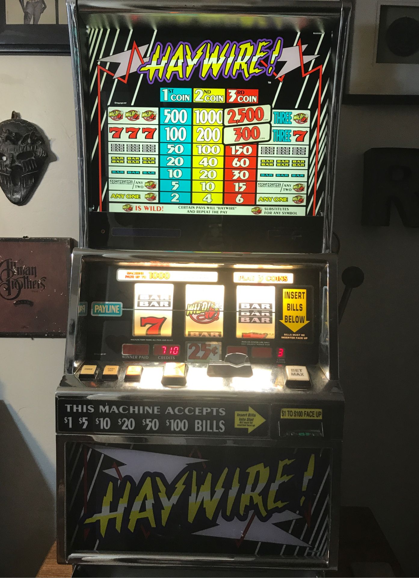 Haywire slot machine