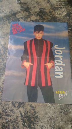 Vintage 1980s New Kids on the Block Jordan Knight Poster