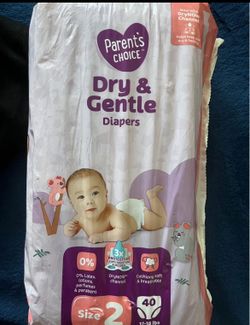 Parent's Choice Dry & Gentle Diapers Size 2