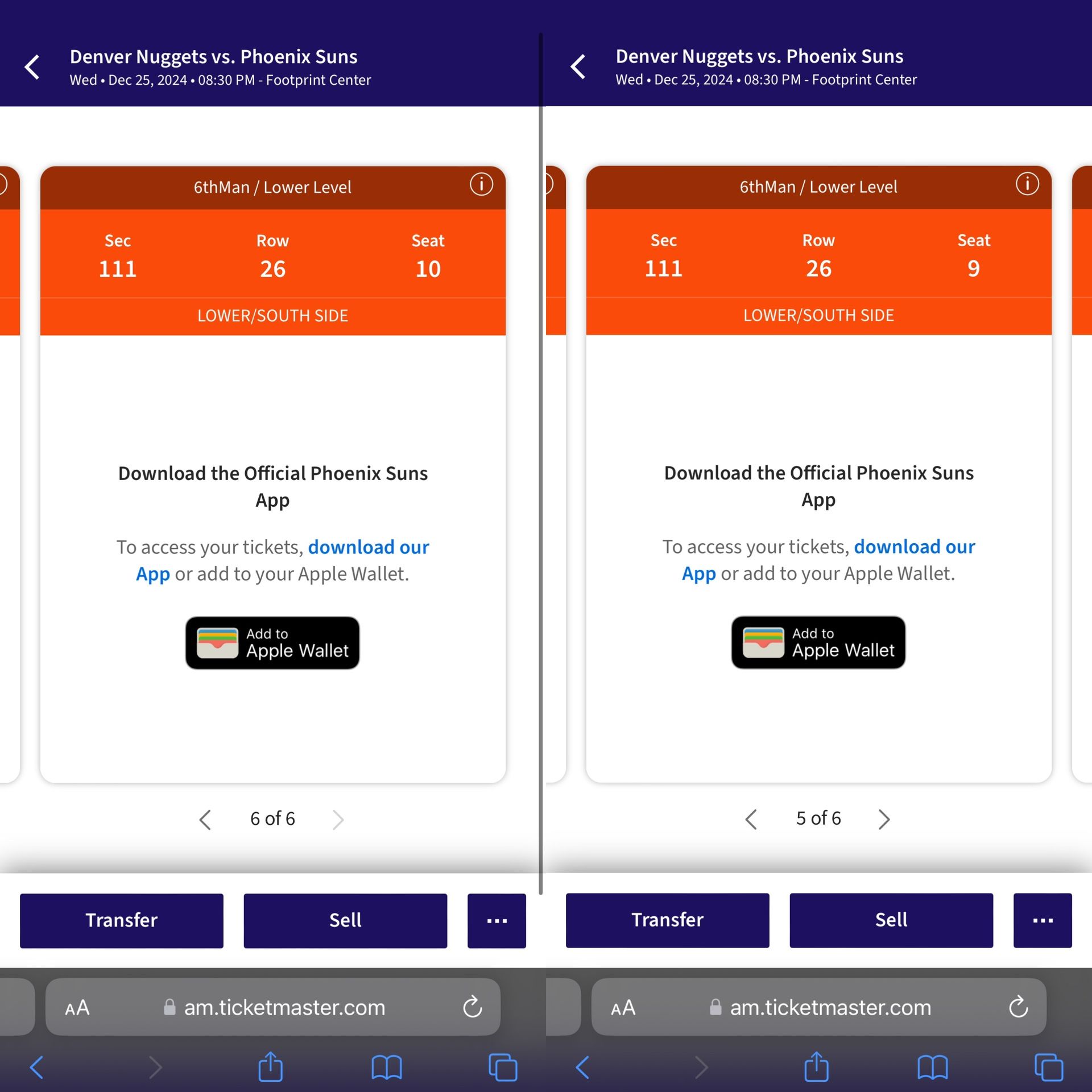 Phoenix Suns Vs Denver Nuggets